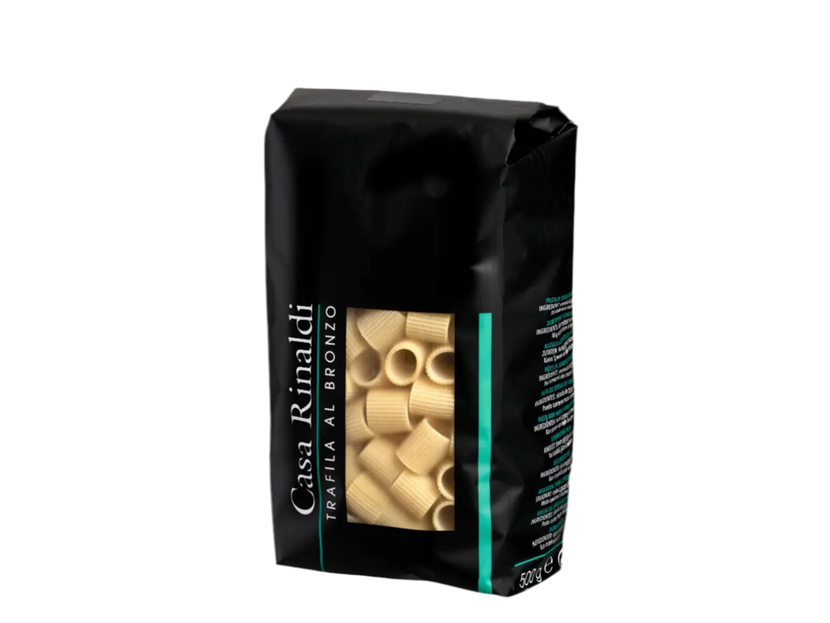 Casa Rinaldi Bronze Drawn Mezze Maniche 500g - Gourmet Italian Pasta