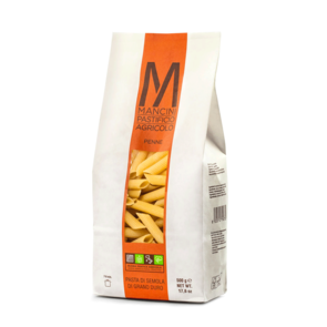 Mancini Penne Rigate – 500g Artisanal Ridged Pasta