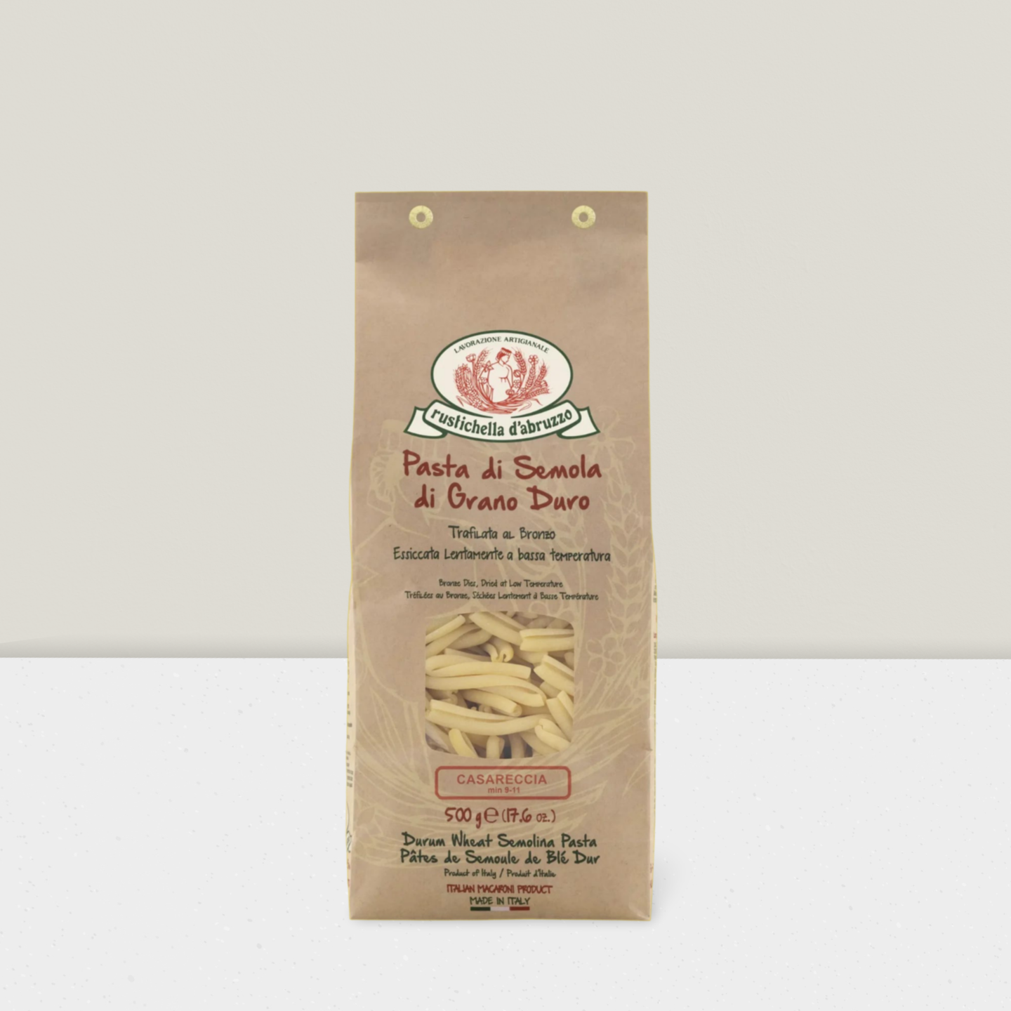 Rustichella Italian Pasta Casareccia bronze cut in 500g pack