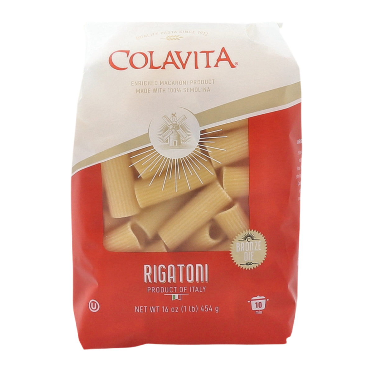 Colavita Rigatoni 500g Bronze Cut Italian Tube Pasta