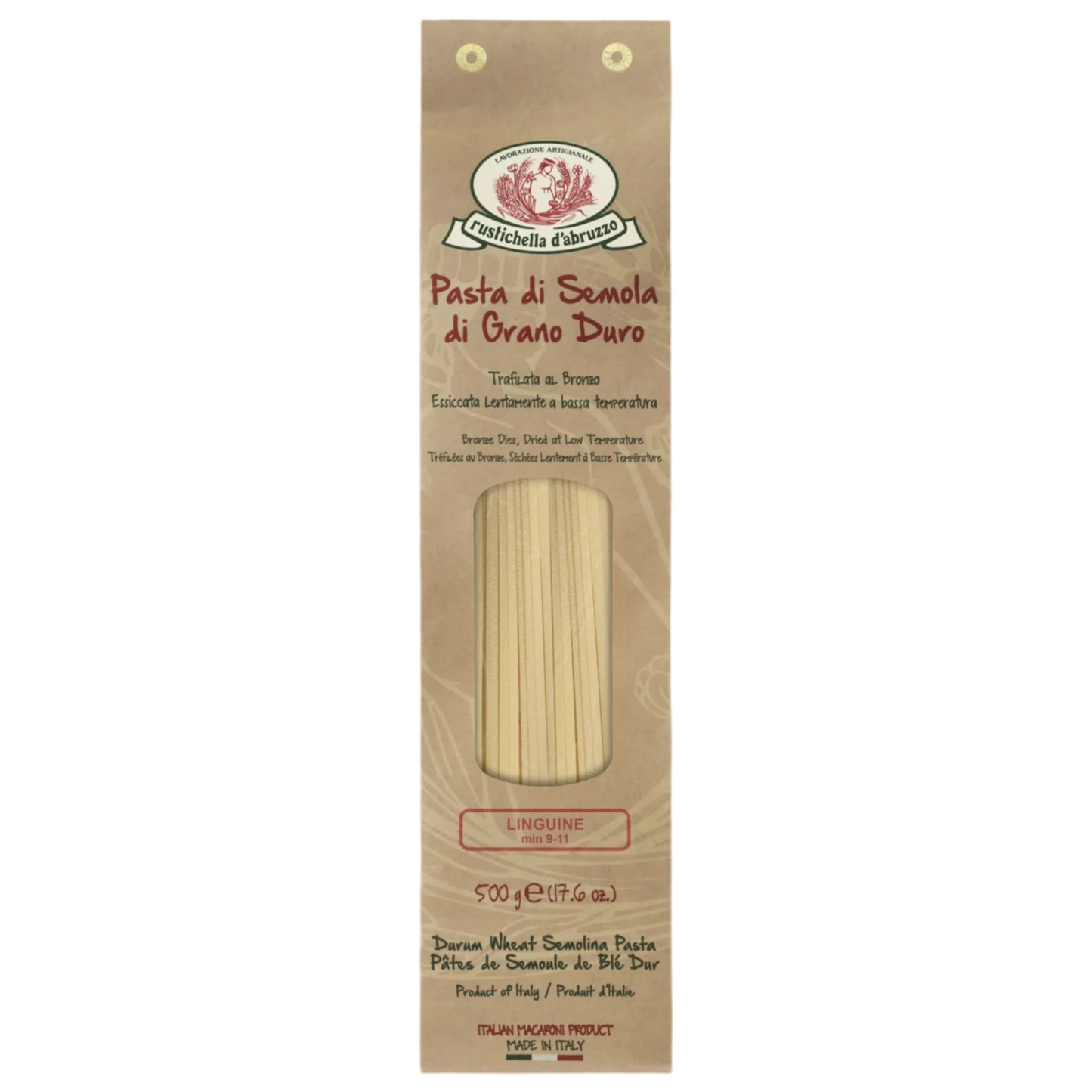 Rustichella d’Abruzzo Linguine 500g - Bronze Cut Italian Long Pasta