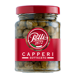 Polli Capers in Vinegar 55g – Italian Capers for Cooking & Garnishing