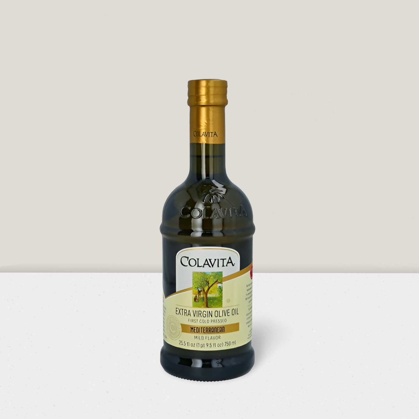 A bottle of Colavita EVOO 750ml