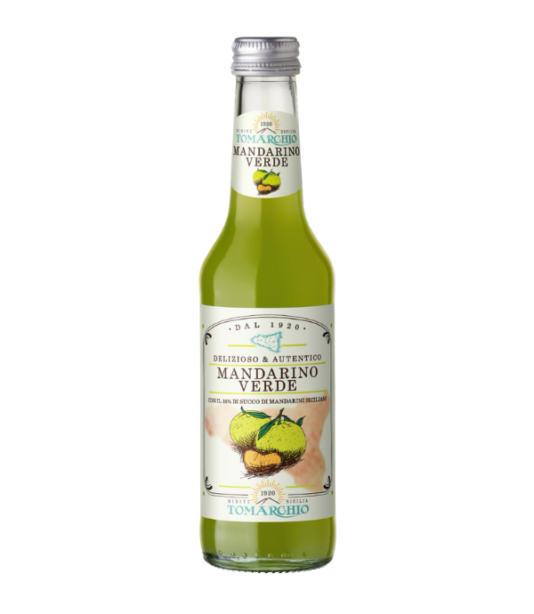 Tomarchio Mandarino Verde – 4 x 275ml Sicilian Green Mandarin Soda