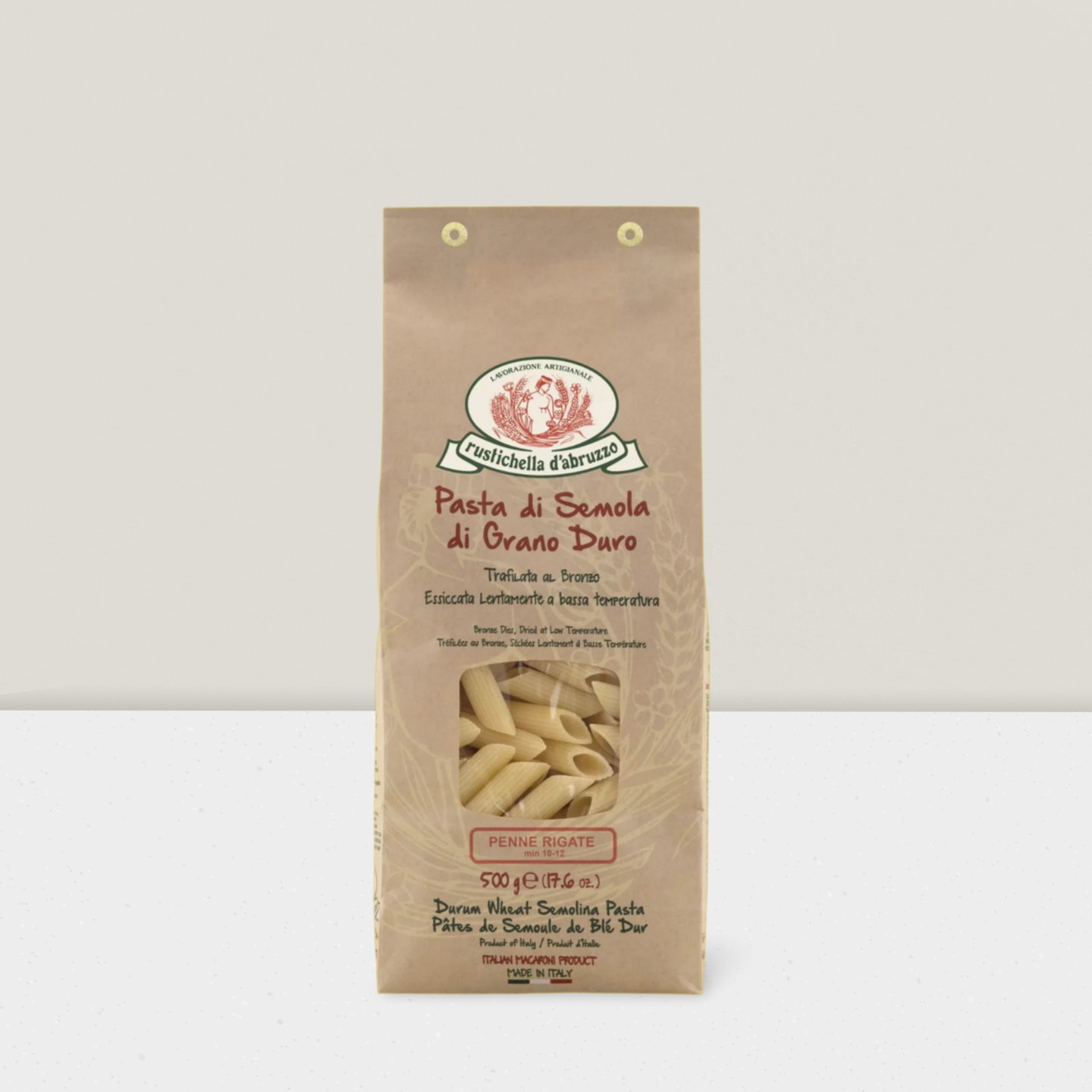 Bronze cut Italian penne pasta available online