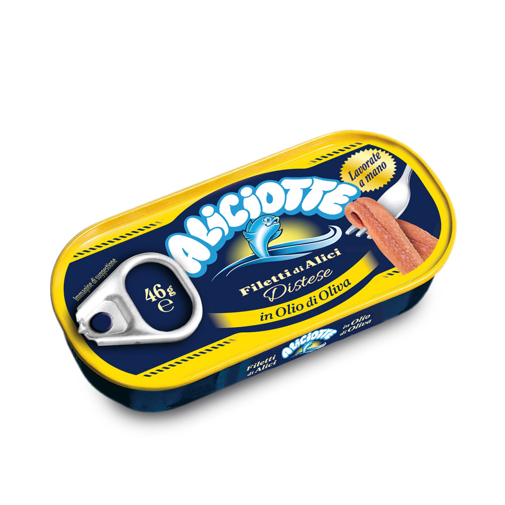 L'Isola D'Oro Anchovy Fillets 46g Tin – Italian Anchovies in Olive Oil