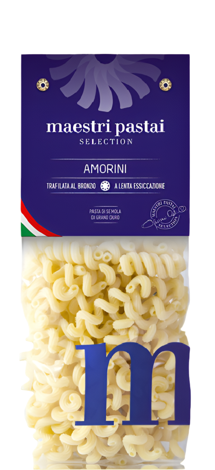 Maestri Pastai Amorini 500g - Spiralled Tube Artisan Pasta from Italy