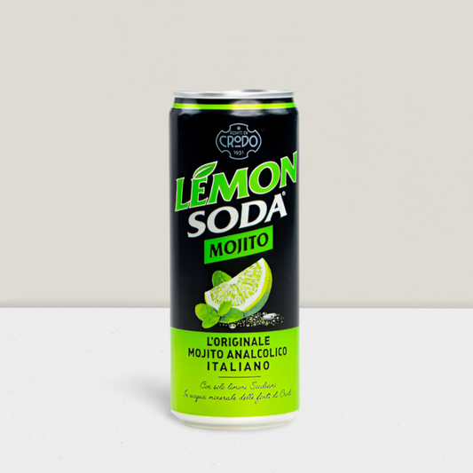 Refreshing Italian Lemon soda Mojito drink in 300ml can