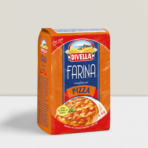 Pizza flour 00 from Divella in a 1g bag