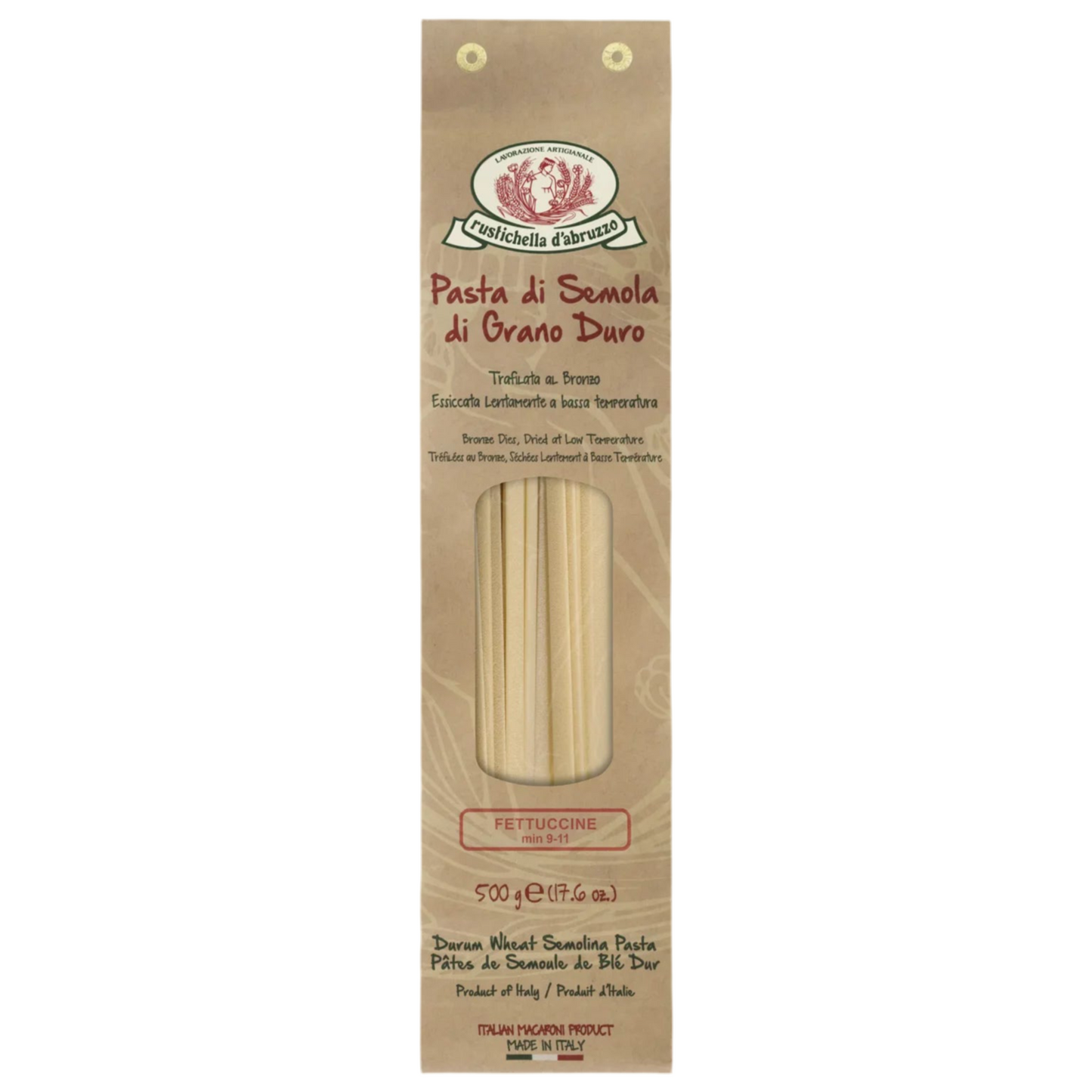 Rustichella d’Abruzzo Fettuccine 500g - Artisan Bronze Cut Italian Ribbon Pasta