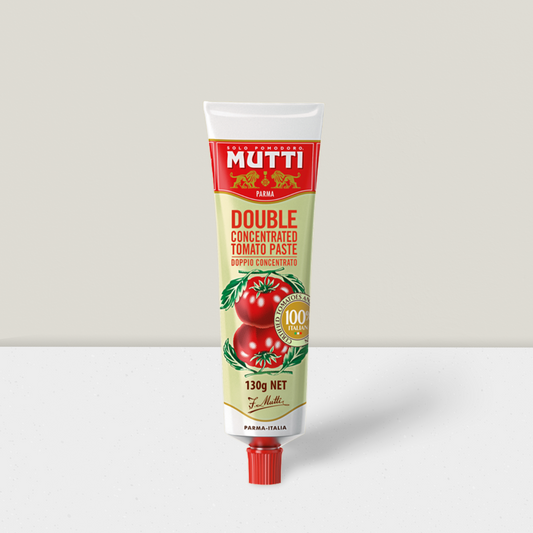 Mutti double concentrated tomato paste in a tube