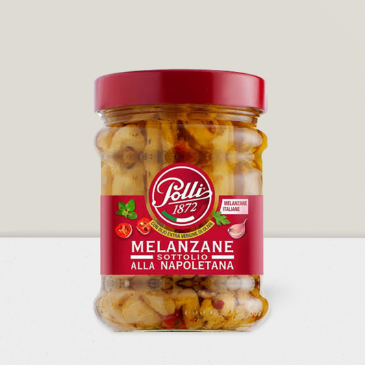 Pickled Italian eggplant melanzane 