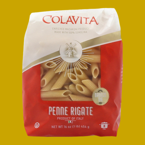 Colavita Penne Rigate 500g - Bronze Cut Italian Tube Pasta