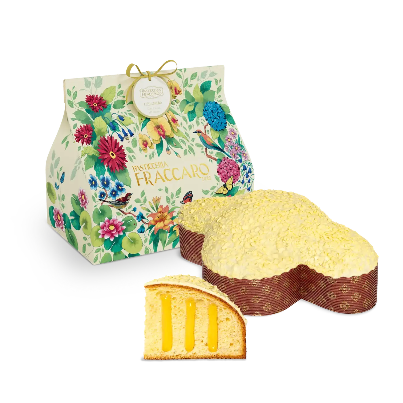 Pasticceria Fraccaro Colomba con Crema al Limone 750g