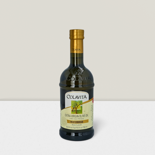A bottle of Colavita EVOO 750ml