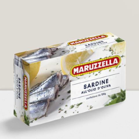 Maruzzella Sardines in olive oil 120g tin 