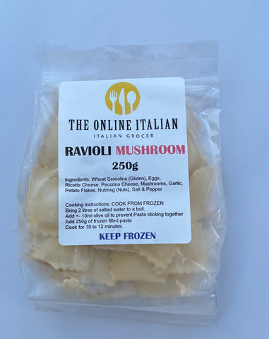 Fresh Ravioli with Mushrooms and Ricotta 250g (JHB delivery only)