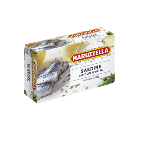 Maruzzella Sardines in Olive Oil 140g – Wild-Caught Italian Sardines