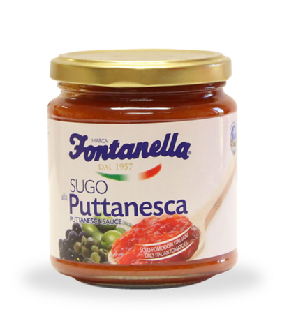 Fontanella ready made puttanesca pasta sauce the online italian