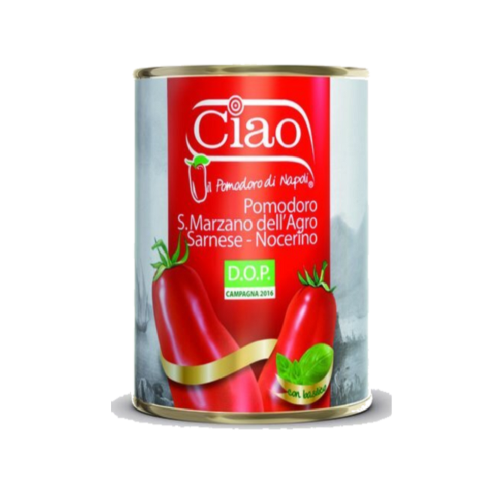 Ciao San Marzano Peeled Tomatoes 400g – Authentic Italian DOP Tomatoes